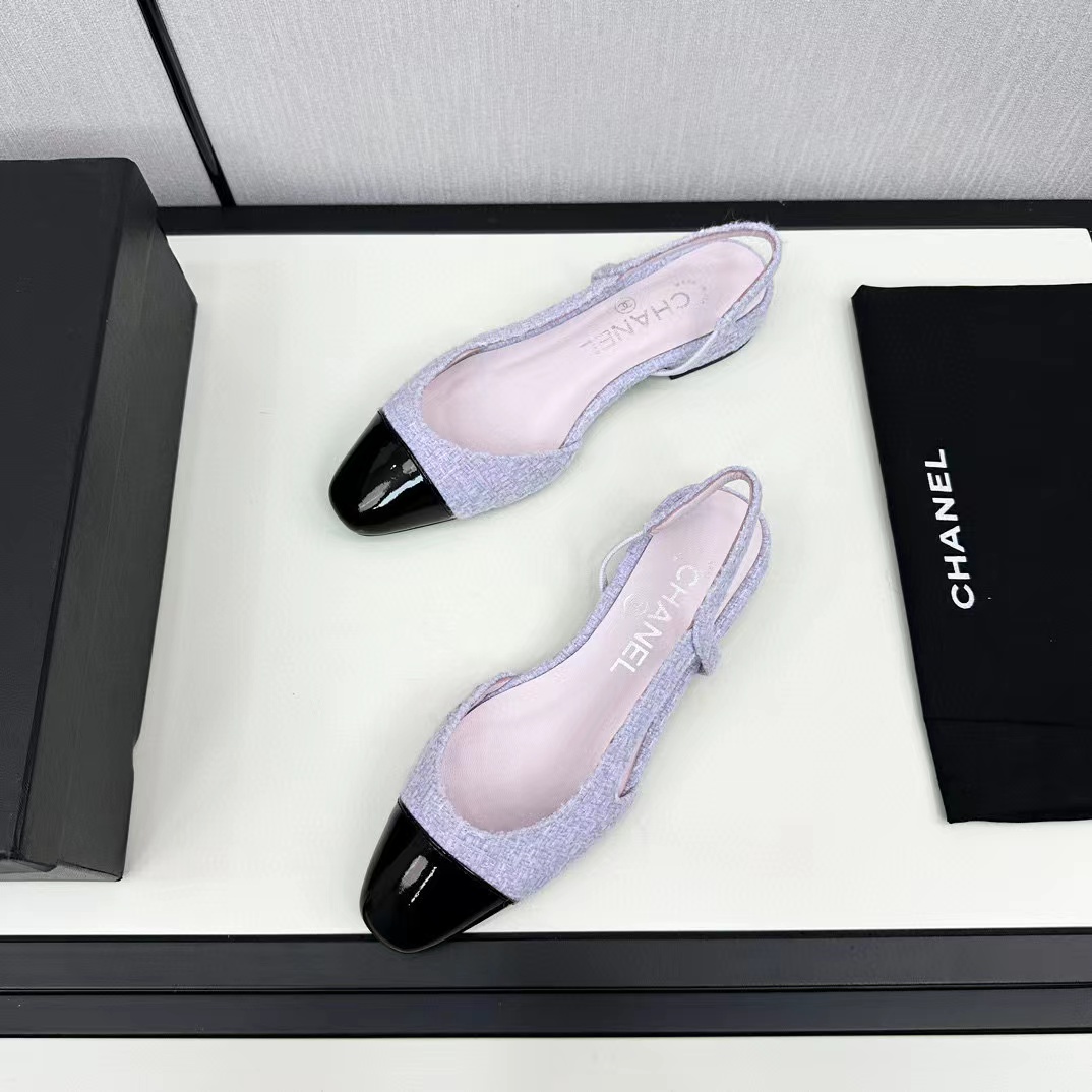 CHANE1 slingback ぺたんこ靴【50％割引+送料無料】