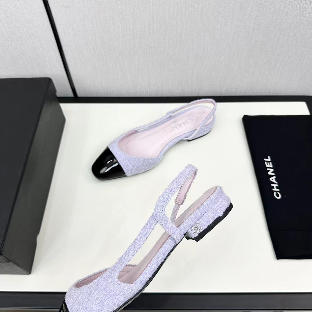 CHANE1 slingback ぺたんこ靴【50％割引+送料無料】