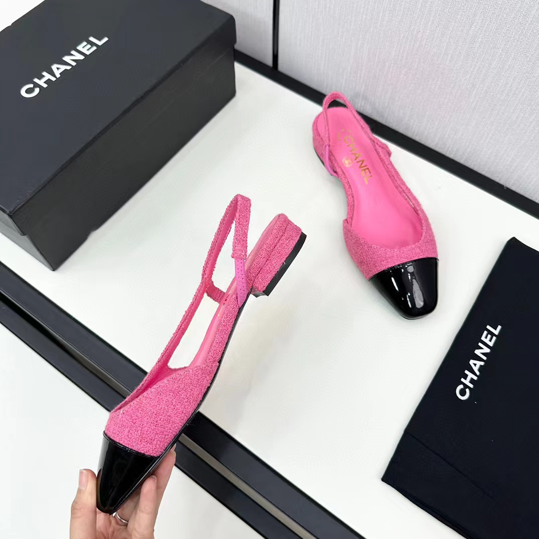 CHANE1 slingback ぺたんこ靴【50％割引+送料無料】