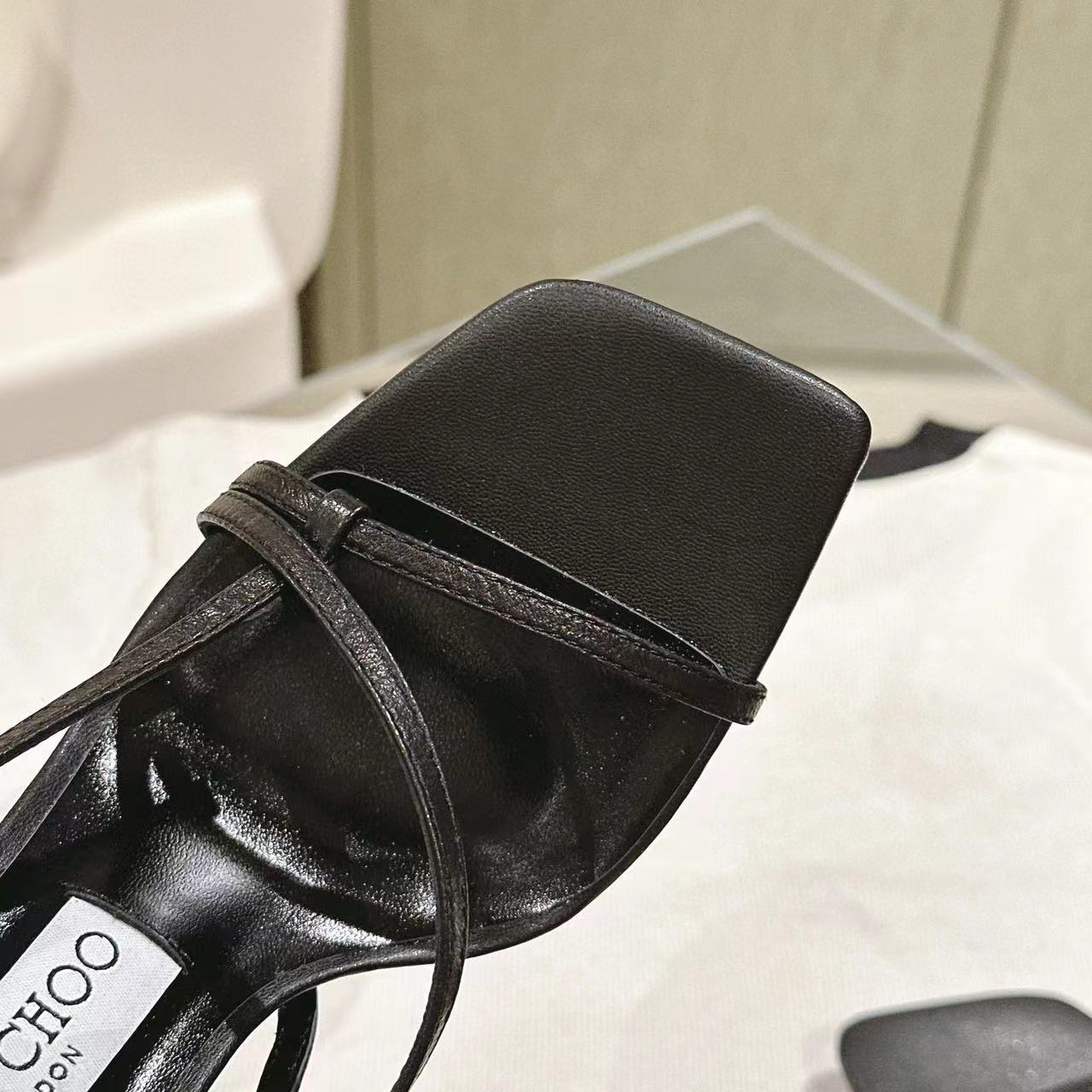 jimmy choo高品質のシンプルなハイヒールサンダル【50％割引+送料無料】