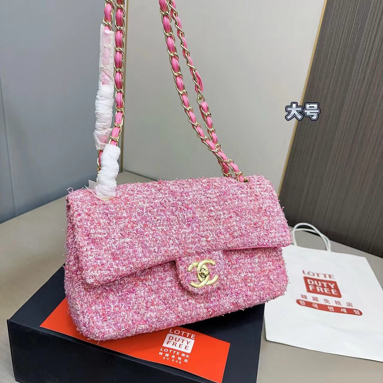 CHANE1 CF チェーンウール ショルダー クロスボディバッグ【50％割引+送料無料】