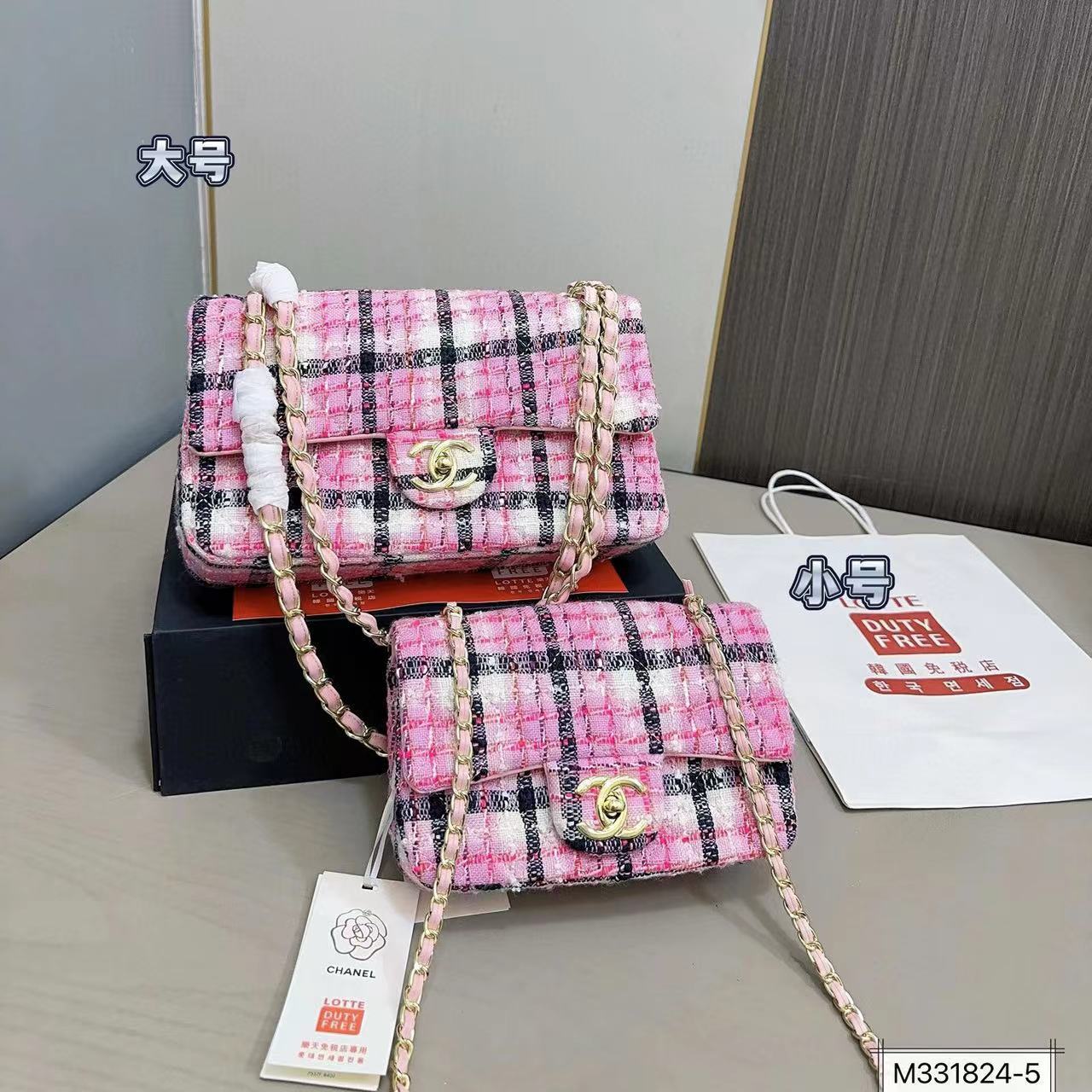 CHANE1 CF チェーンショルダー クロスボディバッグ K【50％割引+送料無料】