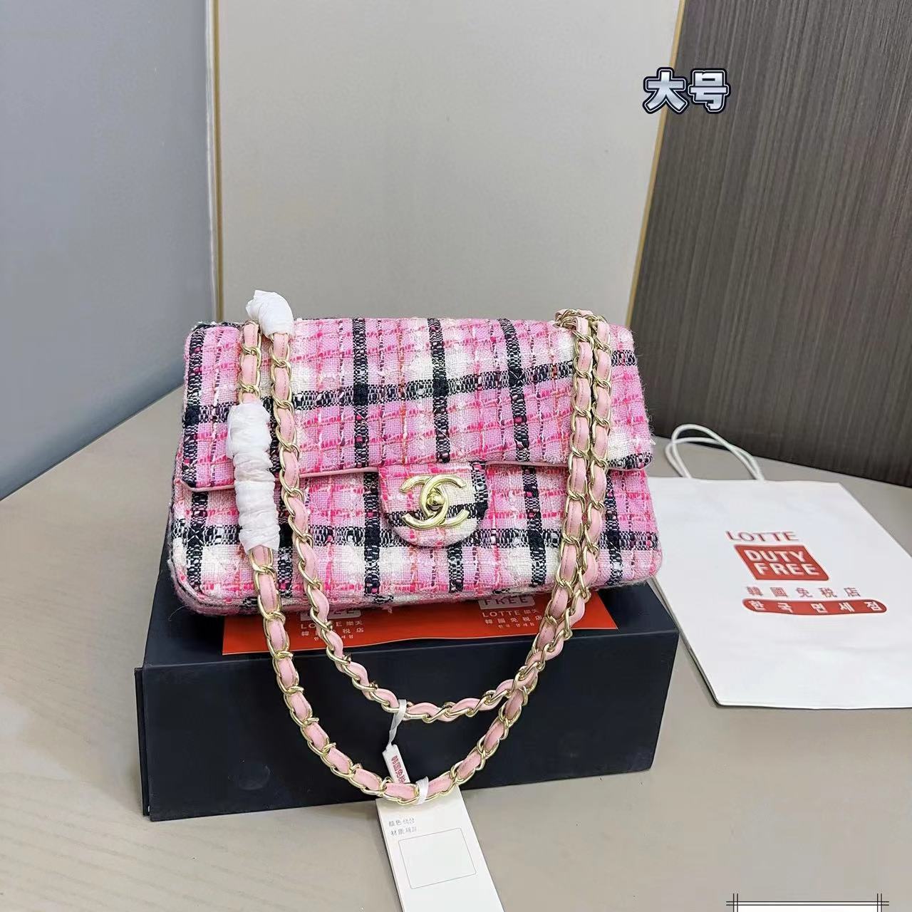 CHANE1 CF チェーンショルダー クロスボディバッグ K【50％割引+送料無料】