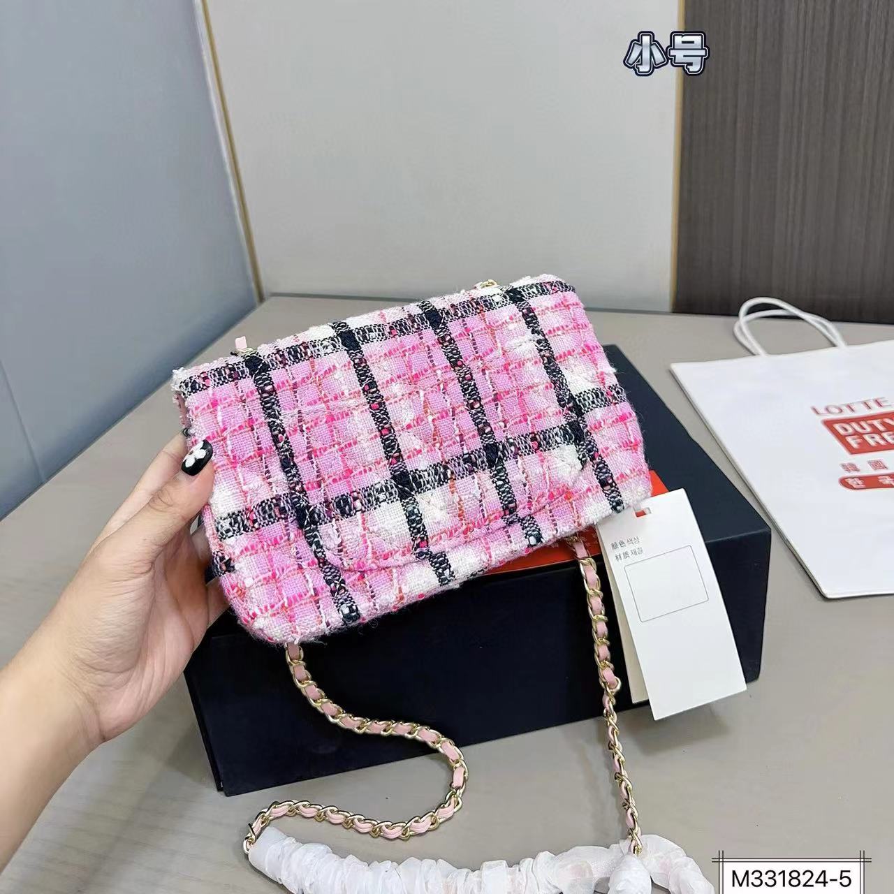 CHANE1 CF チェーンショルダー クロスボディバッグ K【50％割引+送料無料】