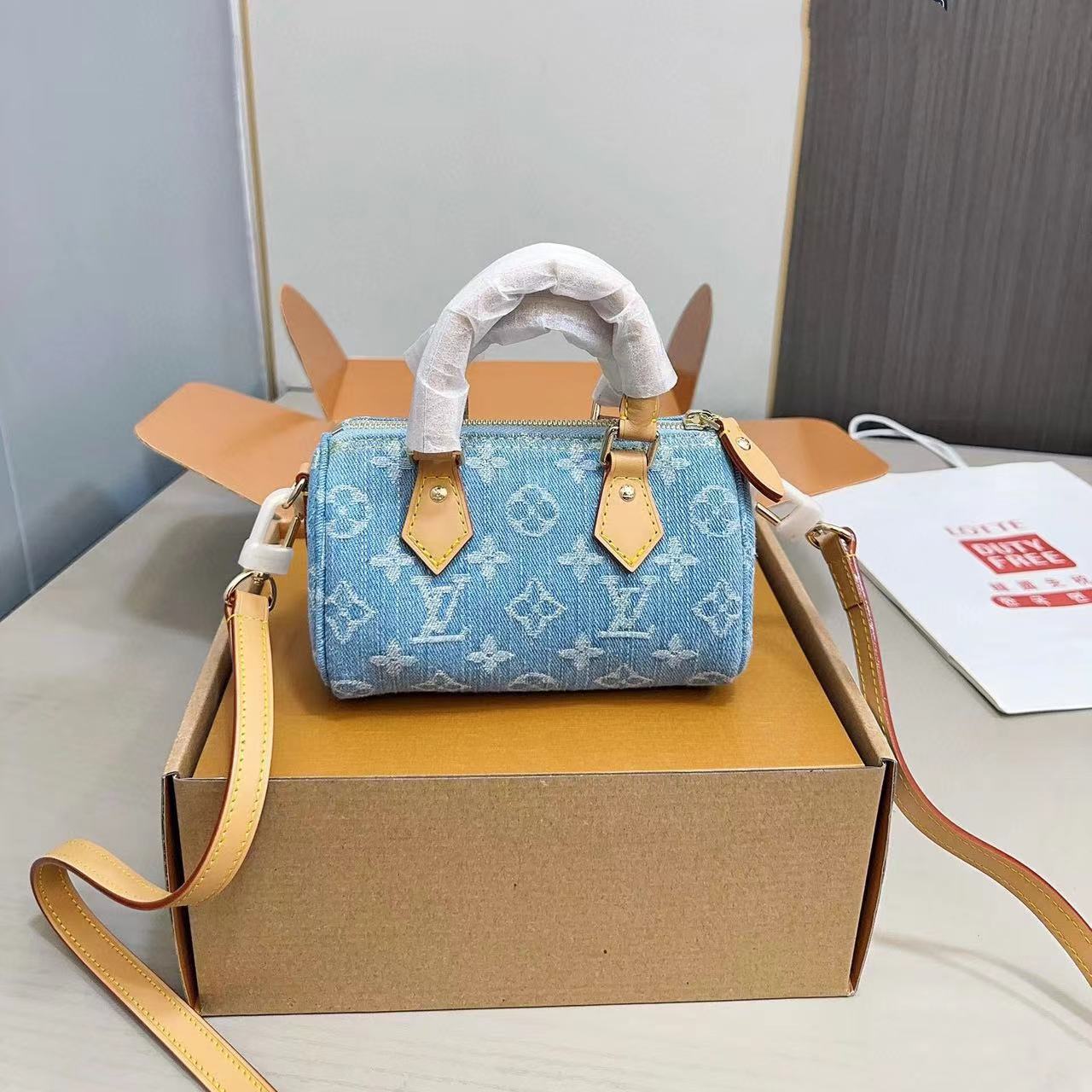 LV ジャガードデニムハンドバッグ S【50％割引+送料無料】