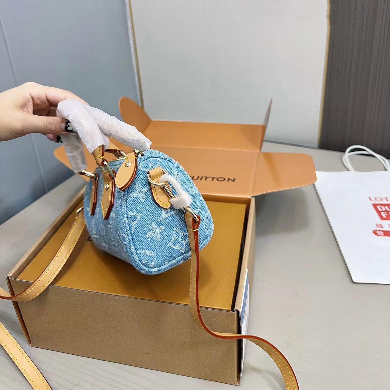 LV ジャガードデニムハンドバッグ S【50％割引+送料無料】