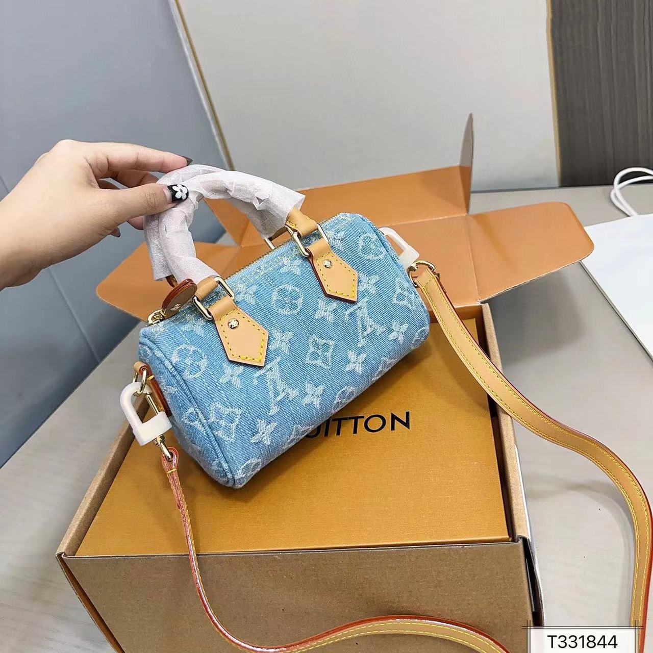 LV ジャガードデニムハンドバッグ S【50％割引+送料無料】