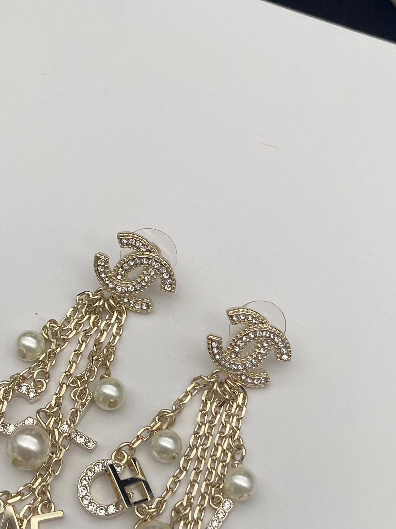 CHANE1 タッセルパールイヤリング【50％割引+送料無料】