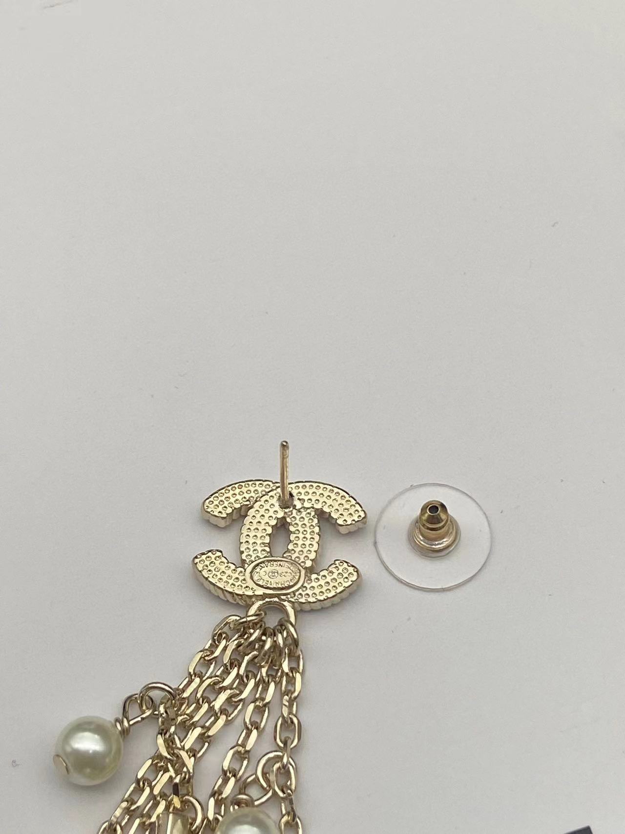 CHANE1 タッセルパールイヤリング【50％割引+送料無料】