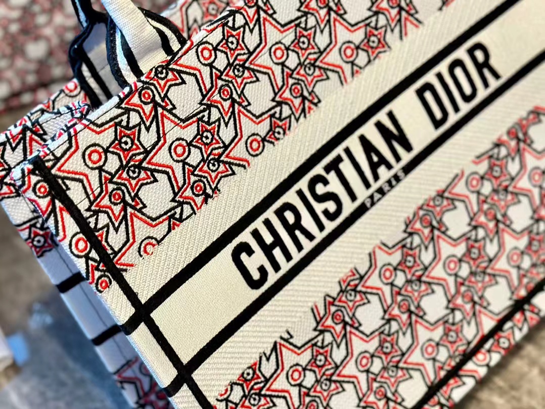 DI0R新作刺繍プリントトートバッグ【50％割引+送料無料】