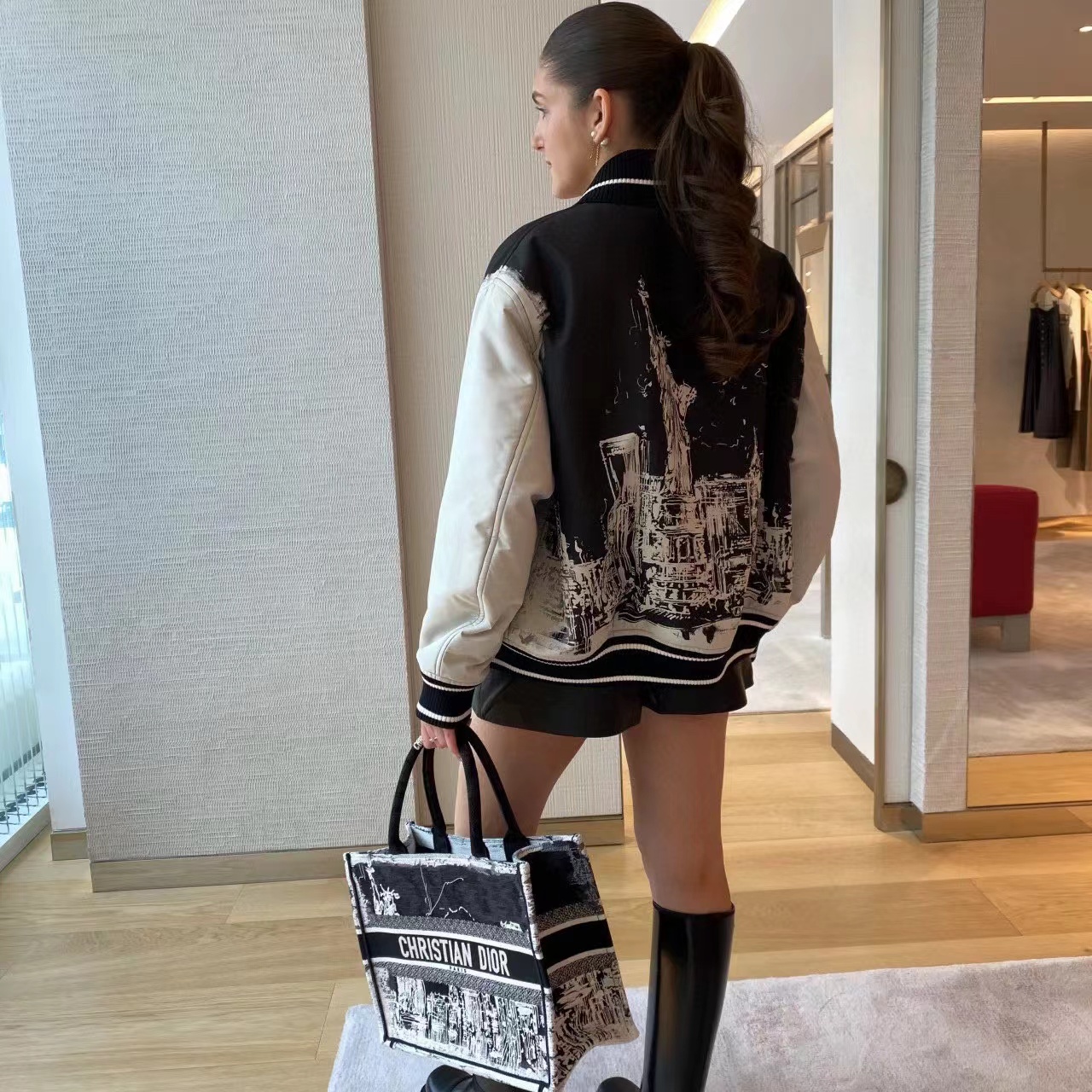 DI0R 刺繍トートバッグ【50％割引+送料無料】