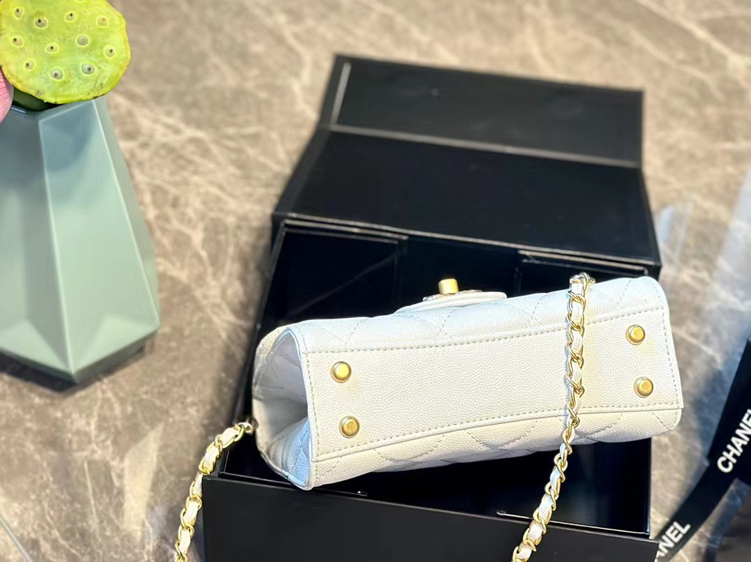 CHANE1 ゴールド バックル ダブル C チェーン ハンドバッグ【50％割引+送料無料】