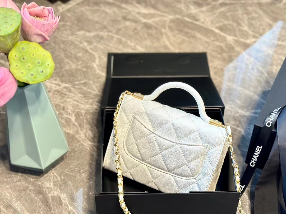 CHANE1 ゴールド バックル ダブル C チェーン ハンドバッグ【50％割引+送料無料】