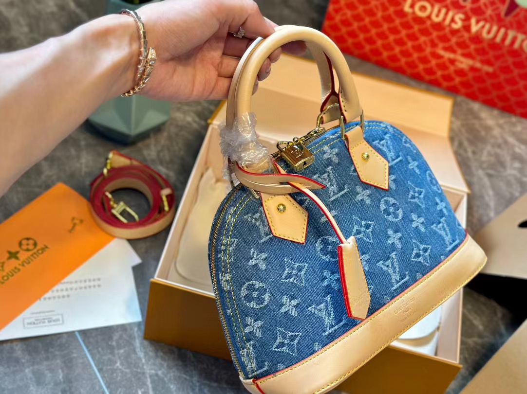 LV老眼用デニムシェルバッグ【50％割引+送料無料】