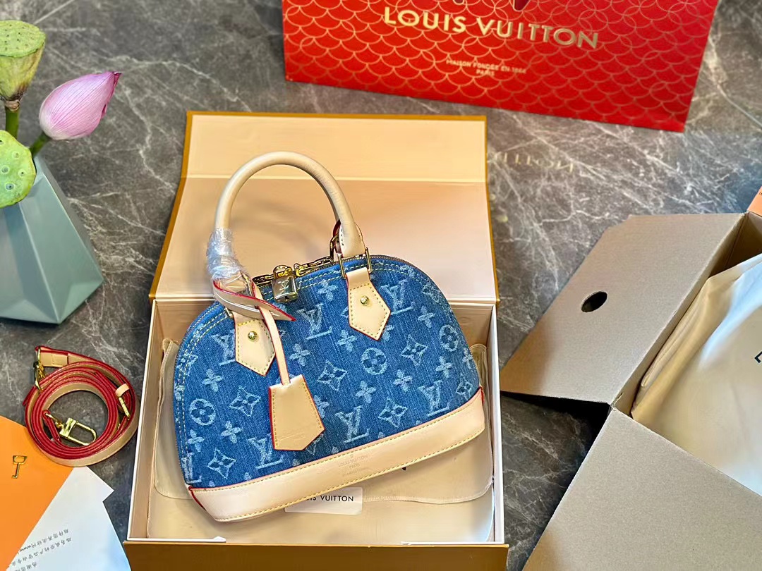 LV老眼用デニムシェルバッグ【50％割引+送料無料】