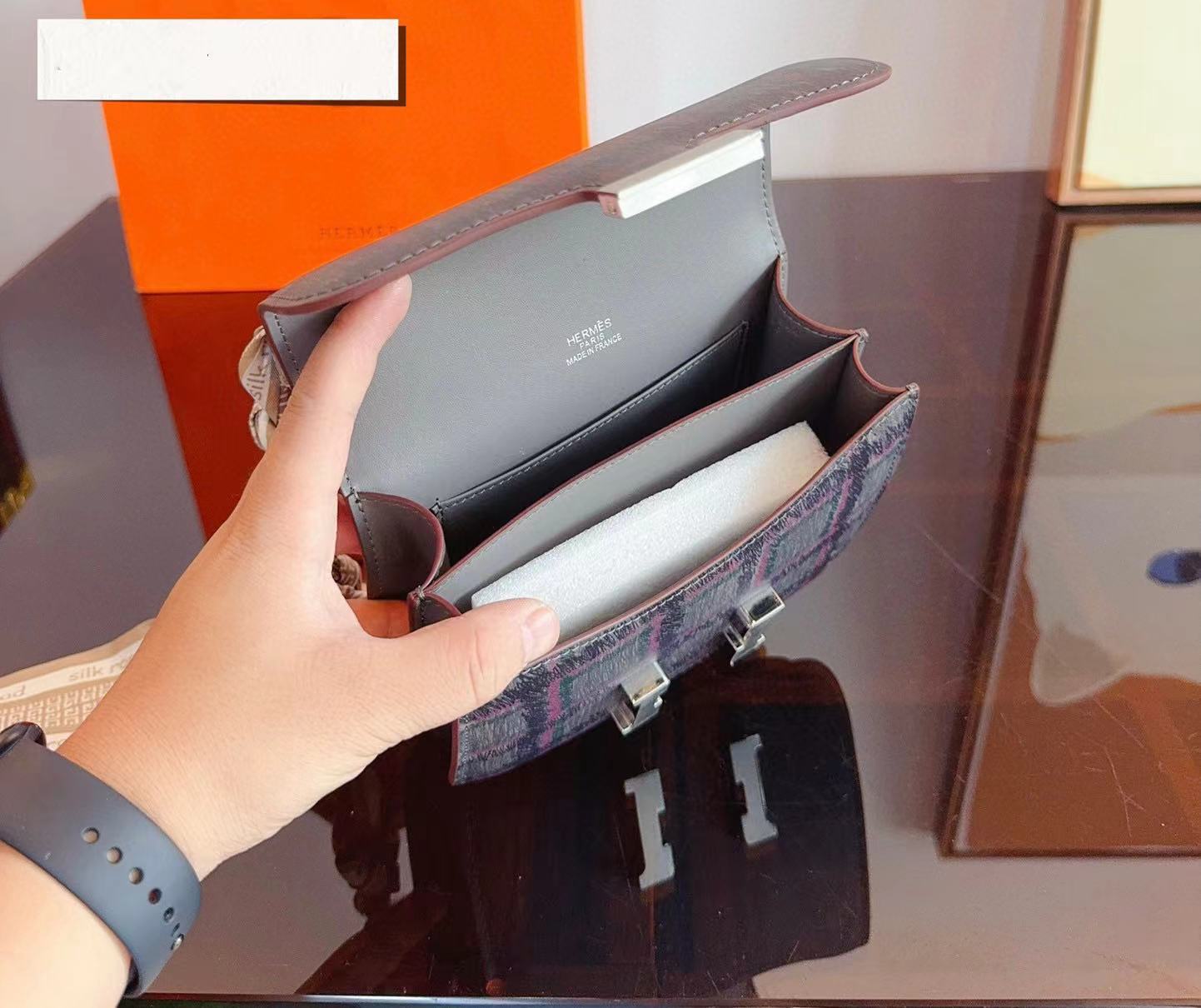 HERME5 レザー ショルダー クロスボディバッグ【50％割引+送料無料】