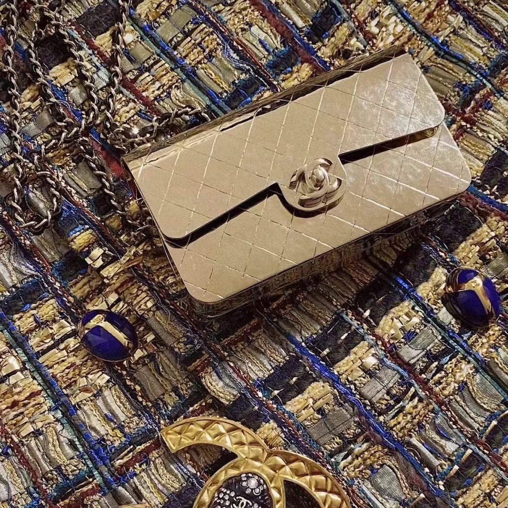 CHANE1 cf メタルチェーンバッグ【50％割引+送料無料】