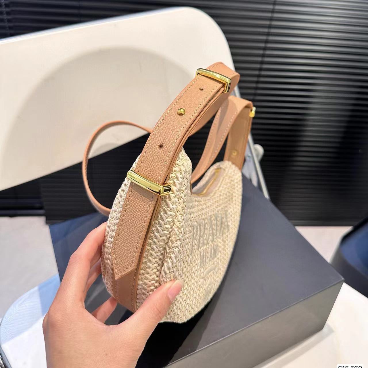 PR4DA 編み込み脇下バッグ【50％割引+送料無料】