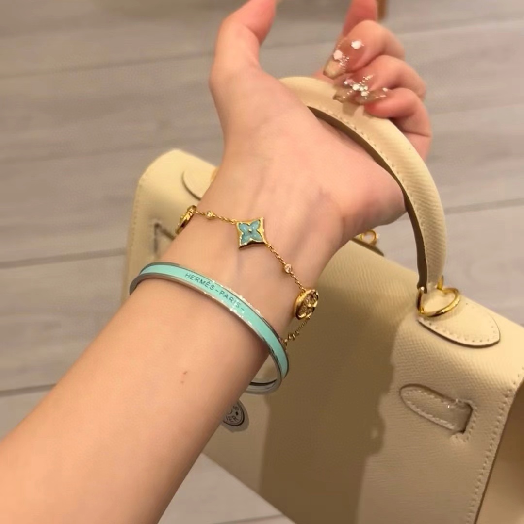 HERME5 シンプルブルーブレスレット【50％割引+送料無料】