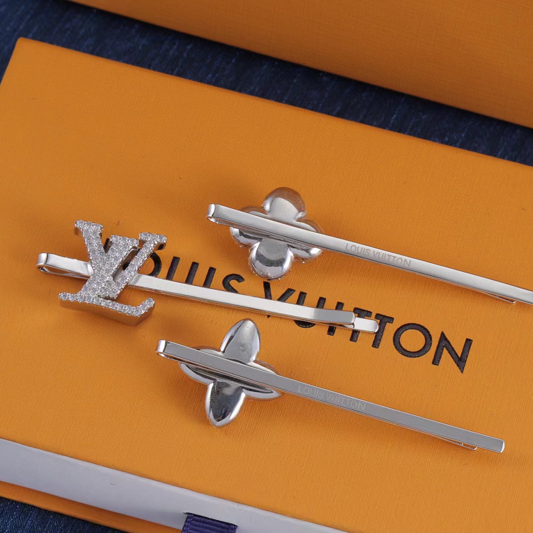 LV ヘアクリップ 3 点セット【50％割引+送料無料】
