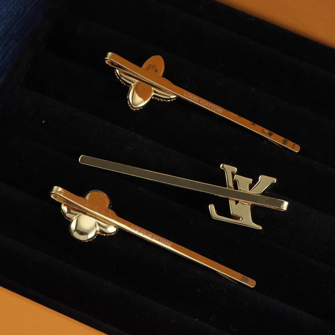 LV ヘアクリップ 3 点セット【50％割引+送料無料】