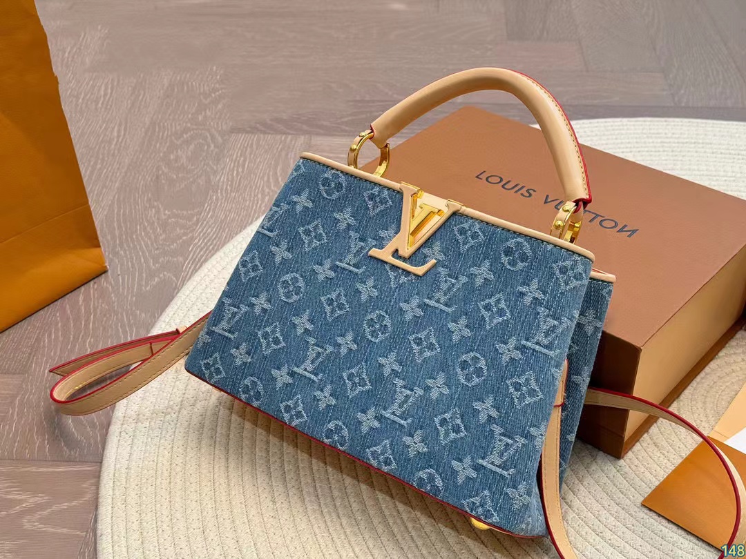 LV ジャカード デニム ハンドバッグ【50％割引+送料無料】