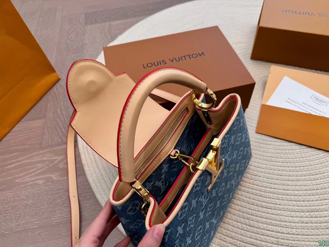 LV ジャカード デニム ハンドバッグ【50％割引+送料無料】