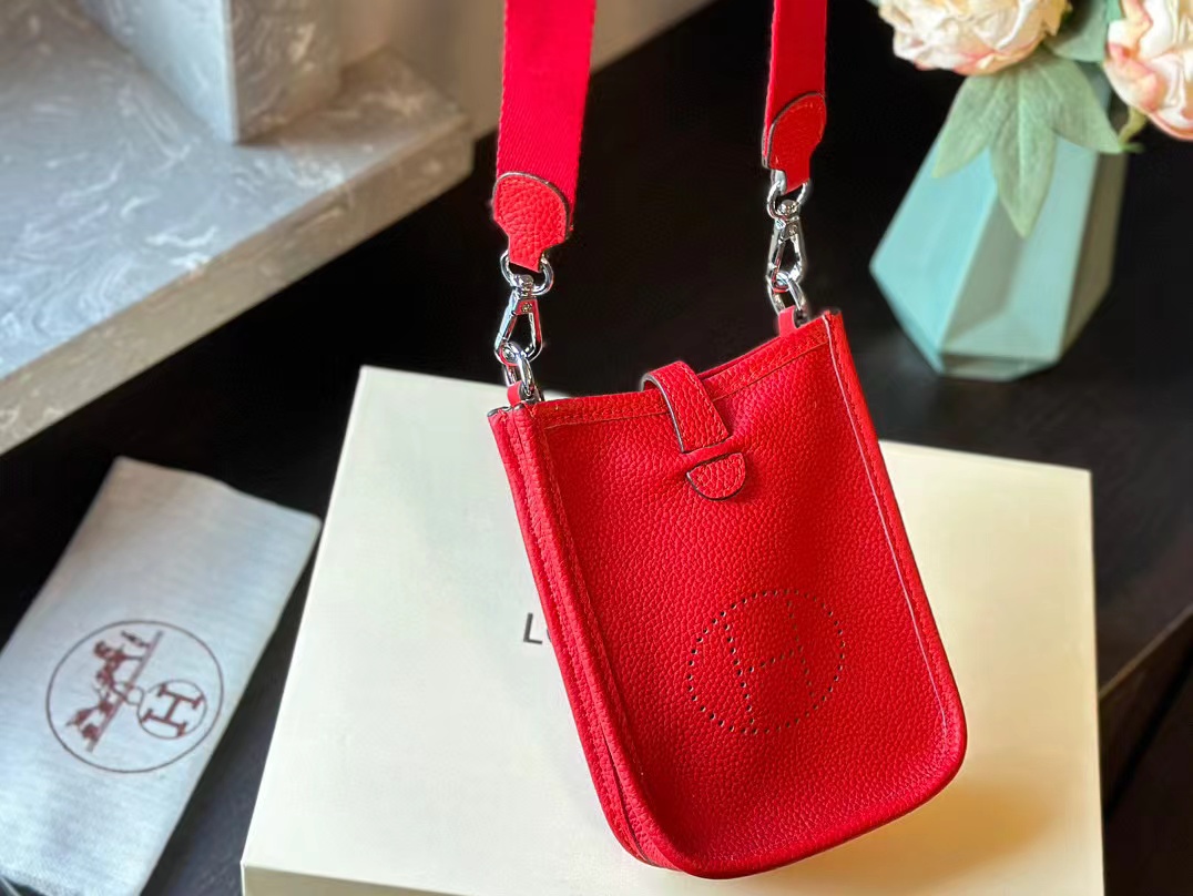 HERME5 牛革シンプル携帯バッグ【50％割引+送料無料】