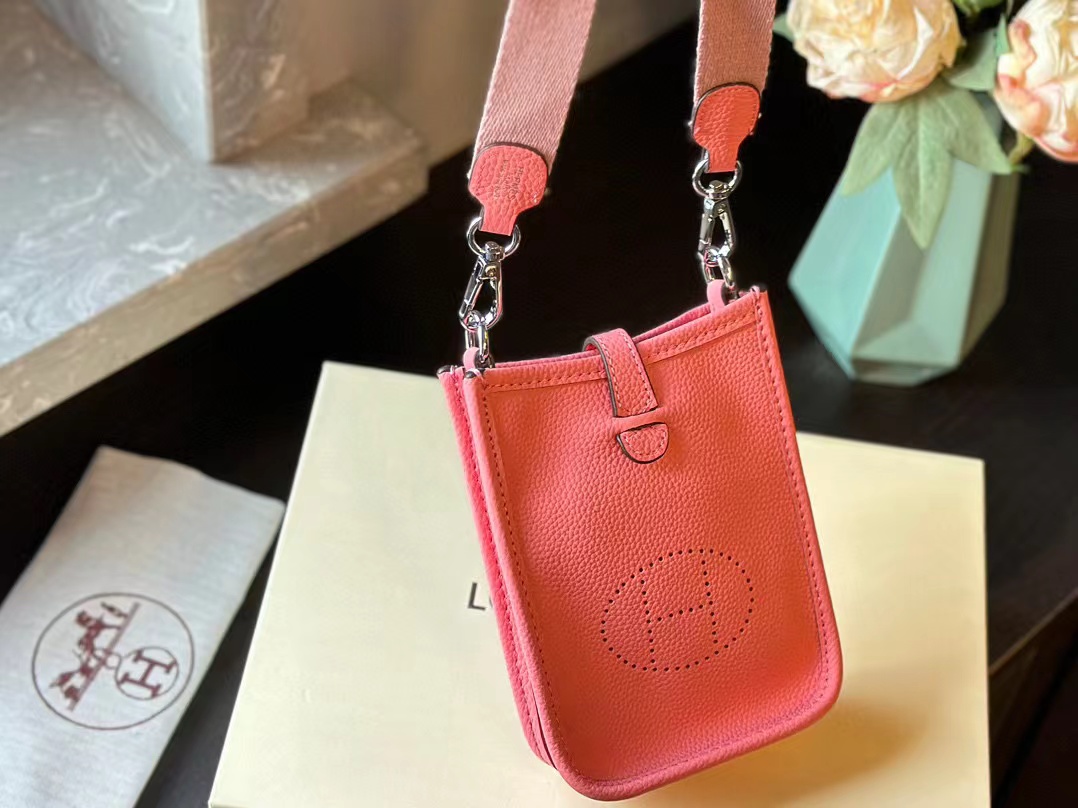 HERME5 牛革シンプル携帯バッグ【50％割引+送料無料】