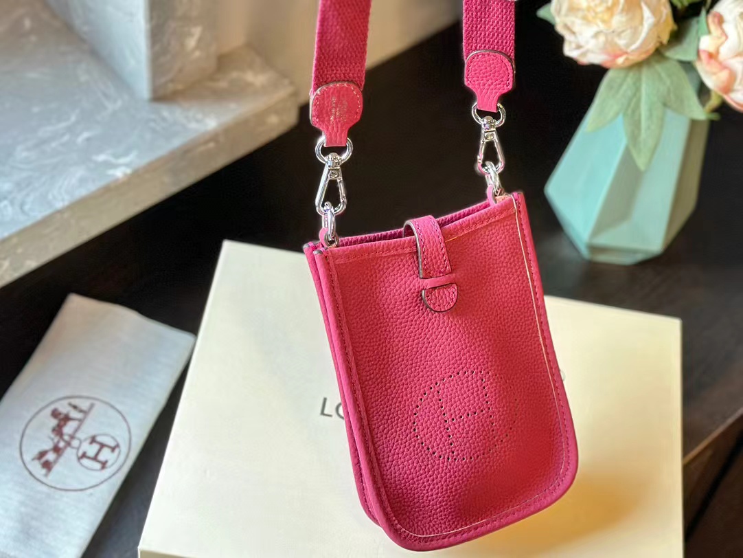 HERME5 牛革シンプル携帯バッグ【50％割引+送料無料】