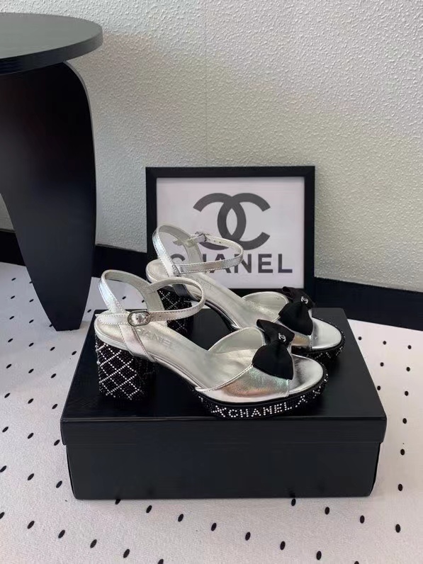 CHANE1 高品質ボウラインストーンサンダル【50％割引+送料無料】