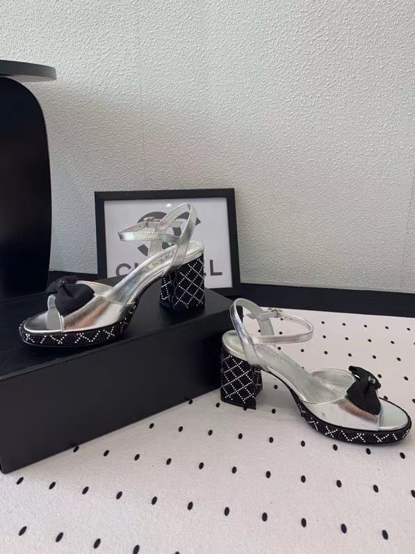 CHANE1 高品質ボウラインストーンサンダル【50％割引+送料無料】