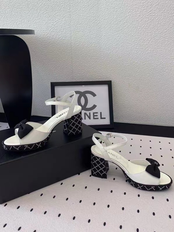 CHANE1 高品質ボウラインストーンサンダル【50％割引+送料無料】