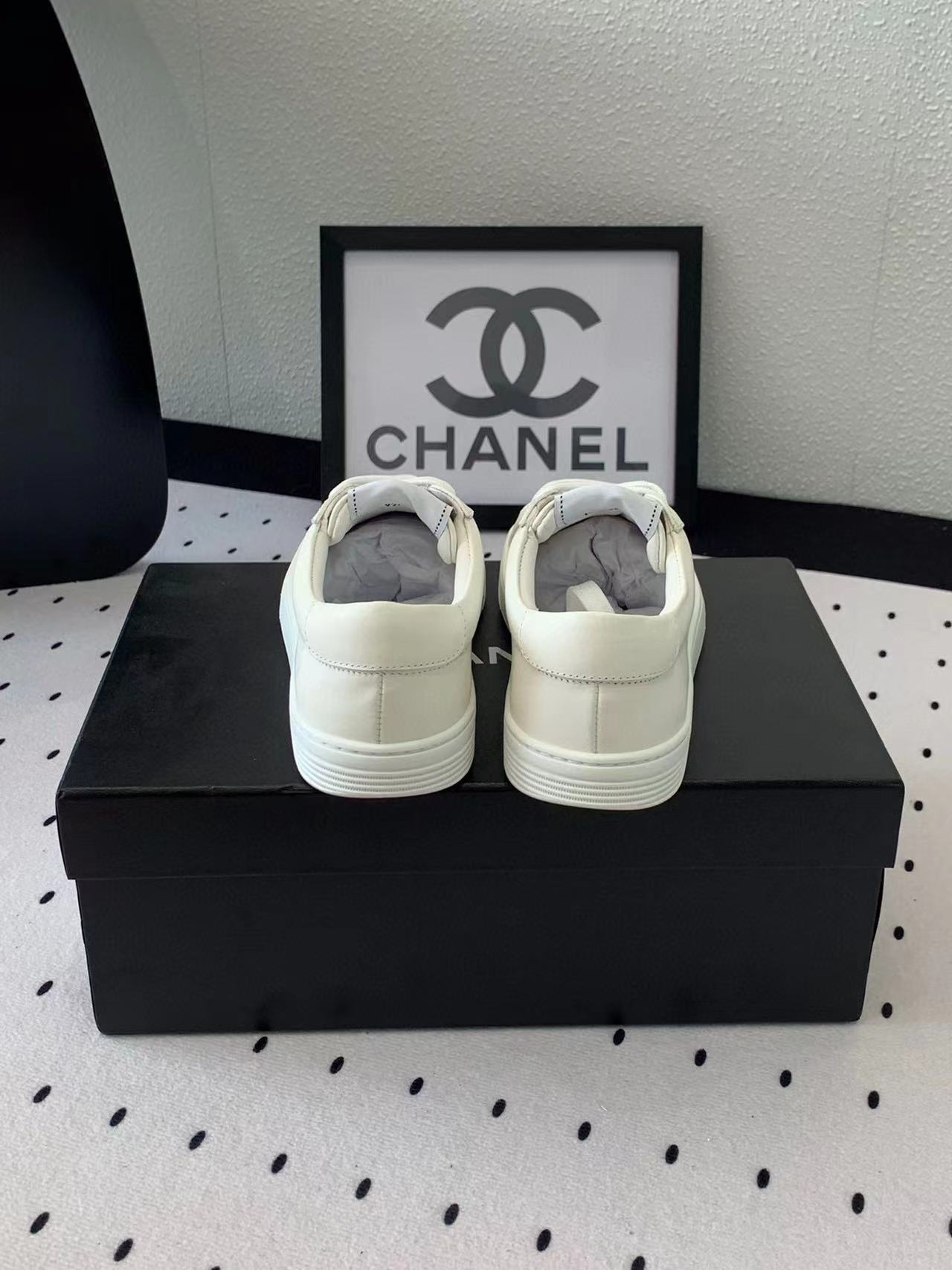 CHANE1 高品質レースアップダブルCロゴカジュアルシューズ【50％割引+送料無料】