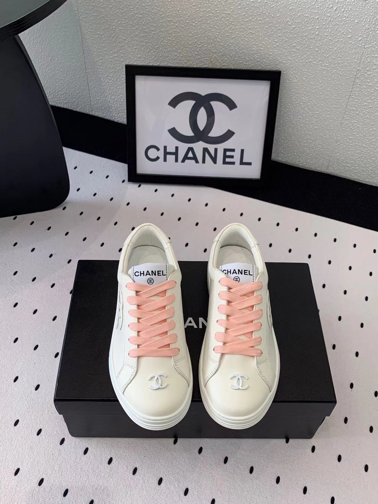 CHANE1 高品質レースアップパンダカジュアルシューズ【50％割引+送料無料】