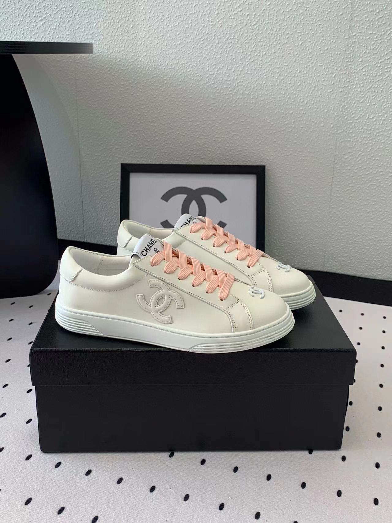 CHANE1 高品質レースアップパンダカジュアルシューズ【50％割引+送料無料】