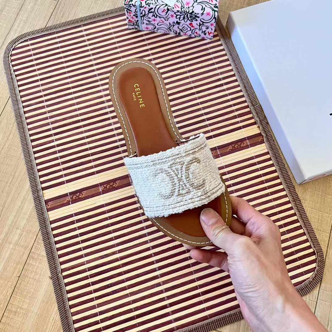 CEL1NE 凱旋門フラットスリッパ【50％割引+送料無料】