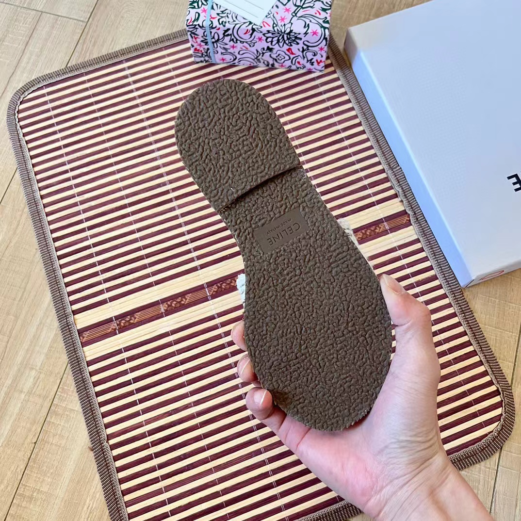 CEL1NE 凱旋門フラットスリッパ【50％割引+送料無料】