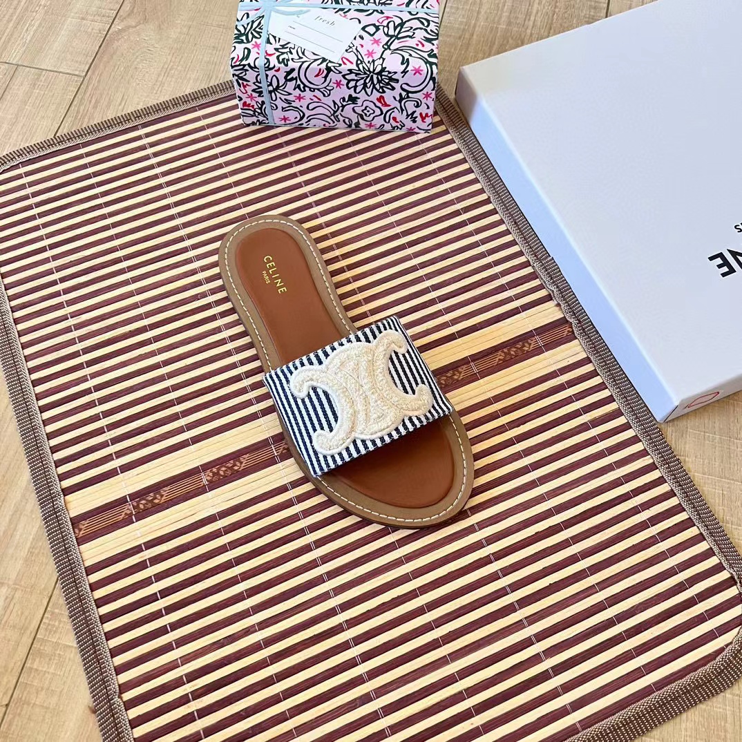 CEL1NE 凱旋門フラットスリッパ【50％割引+送料無料】
