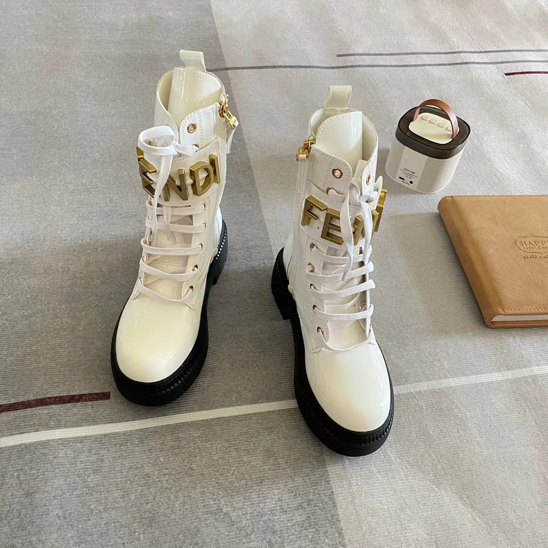FEND FF レースアップ マーティン ブーツ 【50％割引+送料無料】