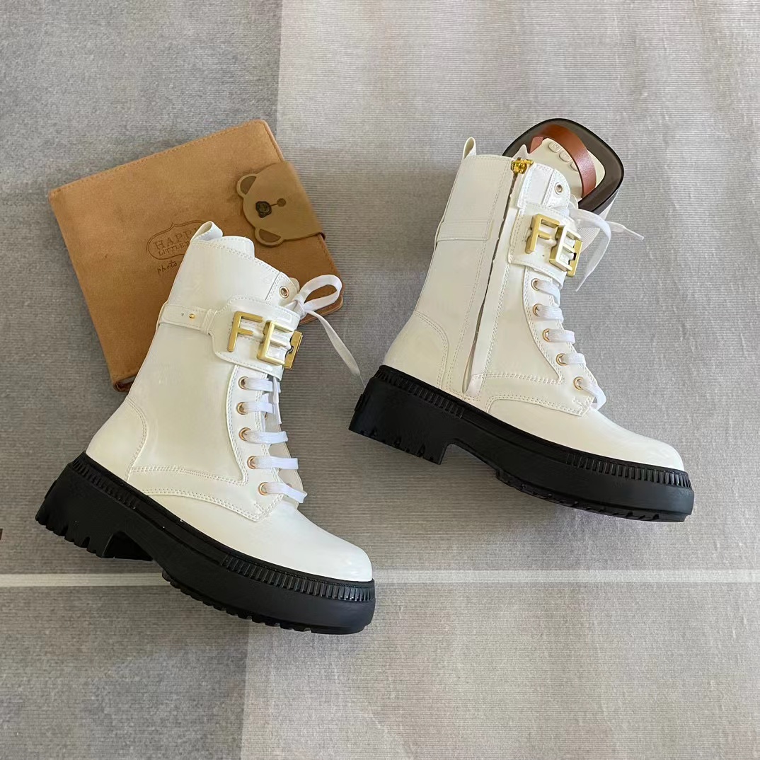 FEND FF レースアップ マーティン ブーツ 【50％割引+送料無料】