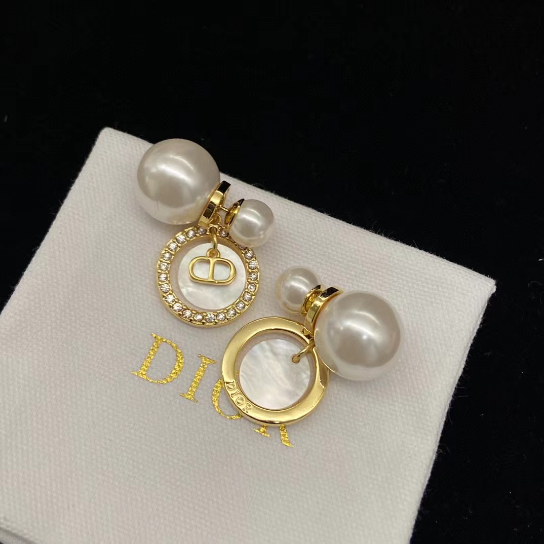 DI0R CD パール スタッド ピアス【50％割引+送料無料】