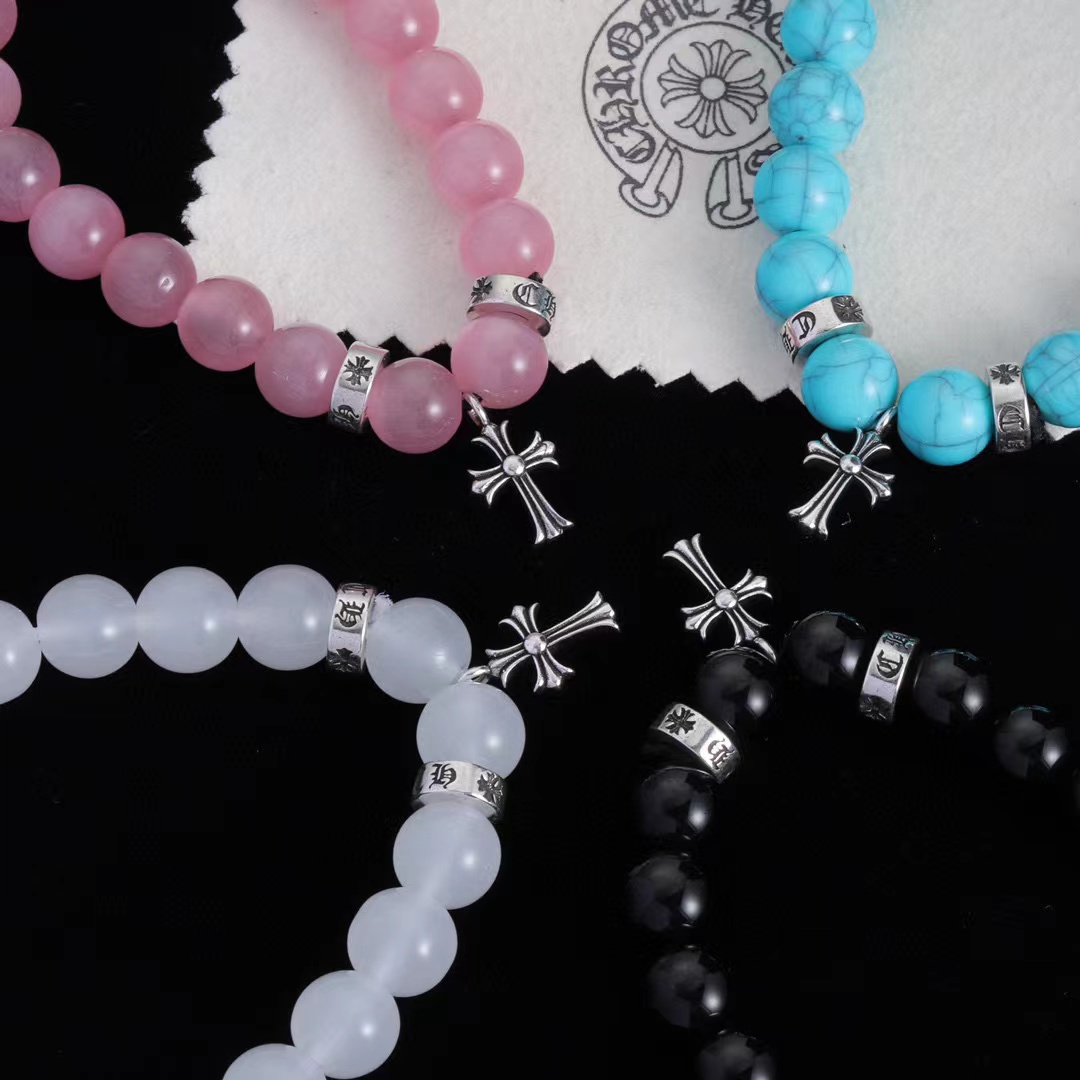 Chr0me Hearts ビーズブレスレット 【50％割引+送料無料】