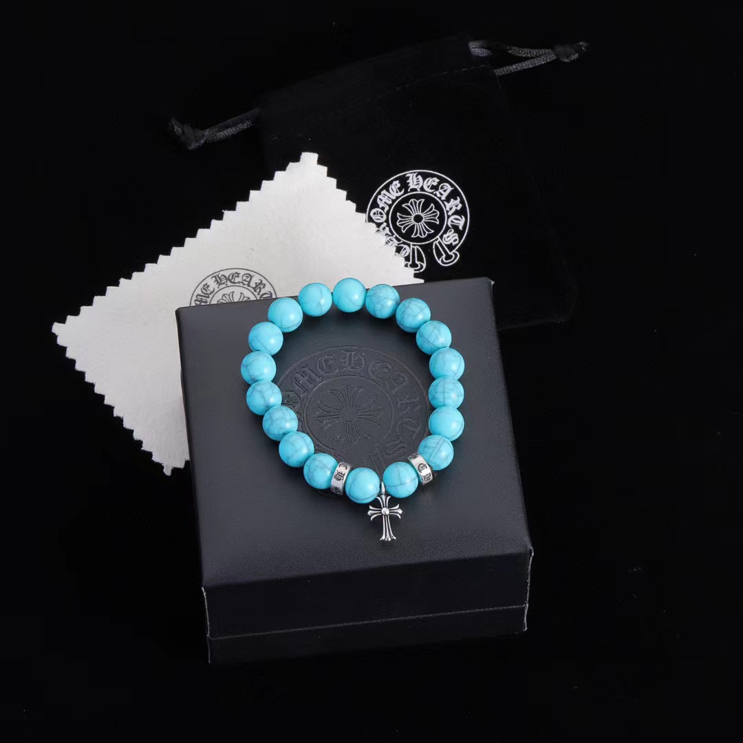 Chr0me Hearts ビーズブレスレット 【50％割引+送料無料】