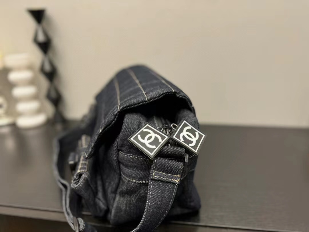 CHANE1 デニムモーターサイクルバッグ【50％割引+送料無料】