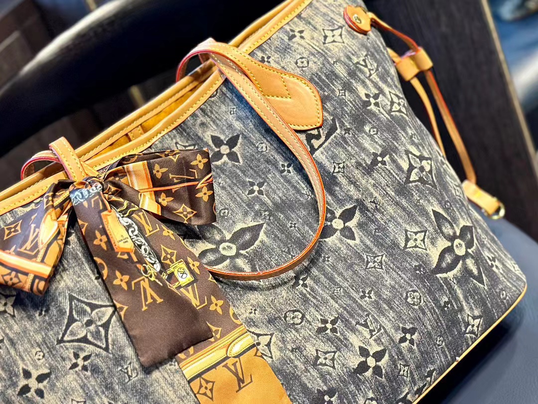 LV デニム 四つ葉のクローバー ハンドバッグ【50％割引+送料無料】