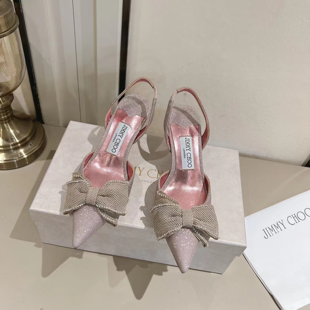 jimmycho0 高品質ボウハイヒールサンダル【50％割引+送料無料】