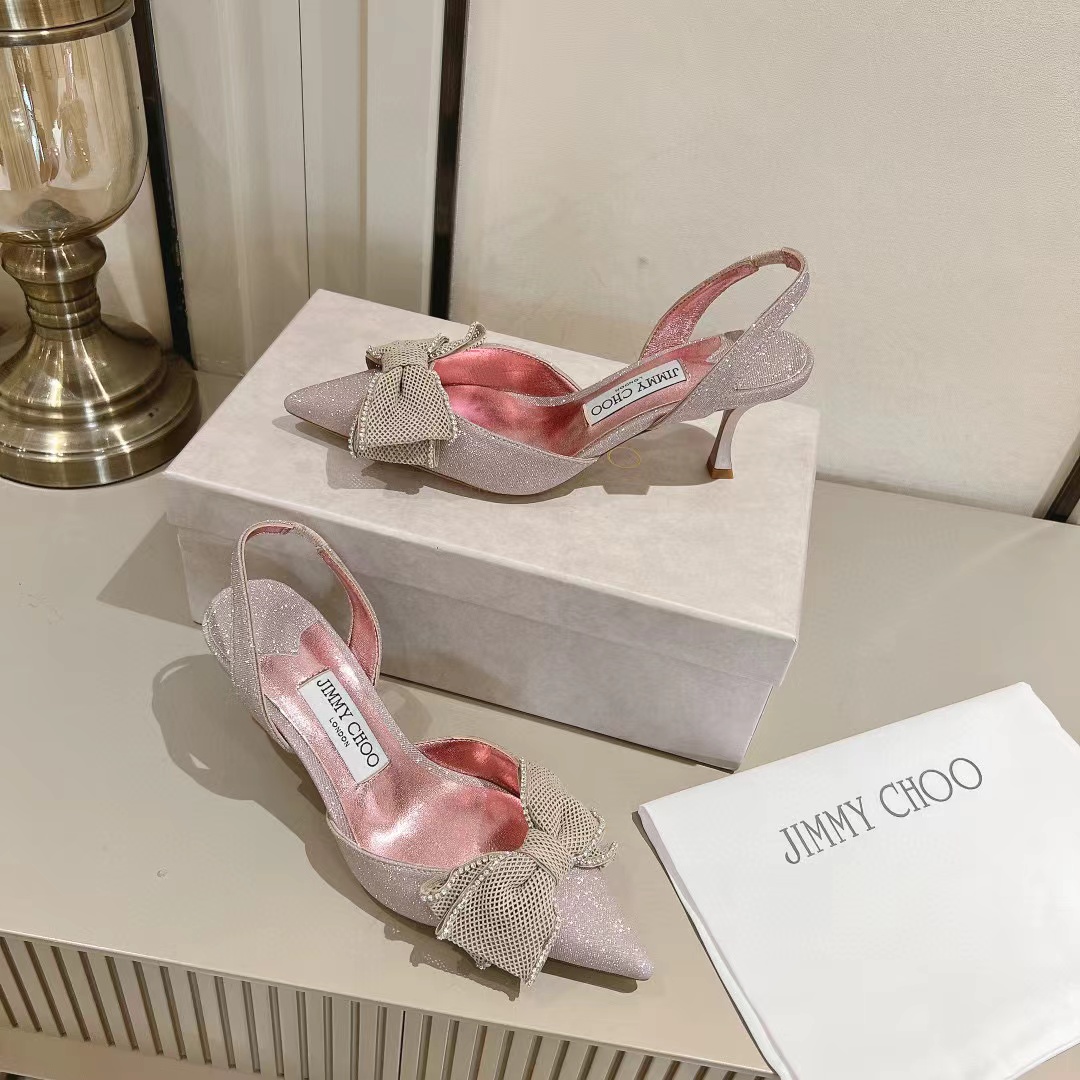 jimmycho0 高品質ボウハイヒールサンダル【50％割引+送料無料】