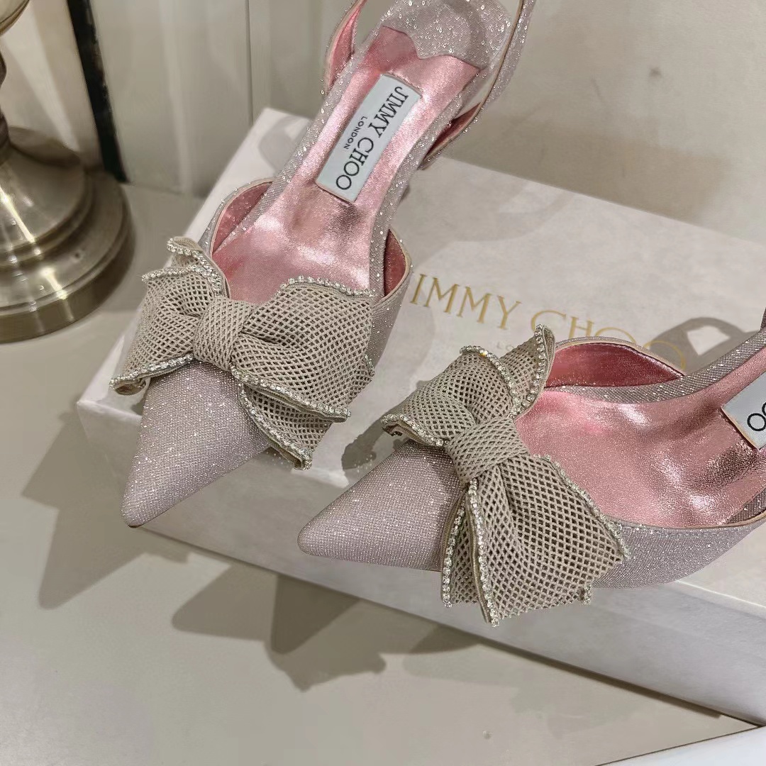 jimmycho0 高品質ボウハイヒールサンダル【50％割引+送料無料】