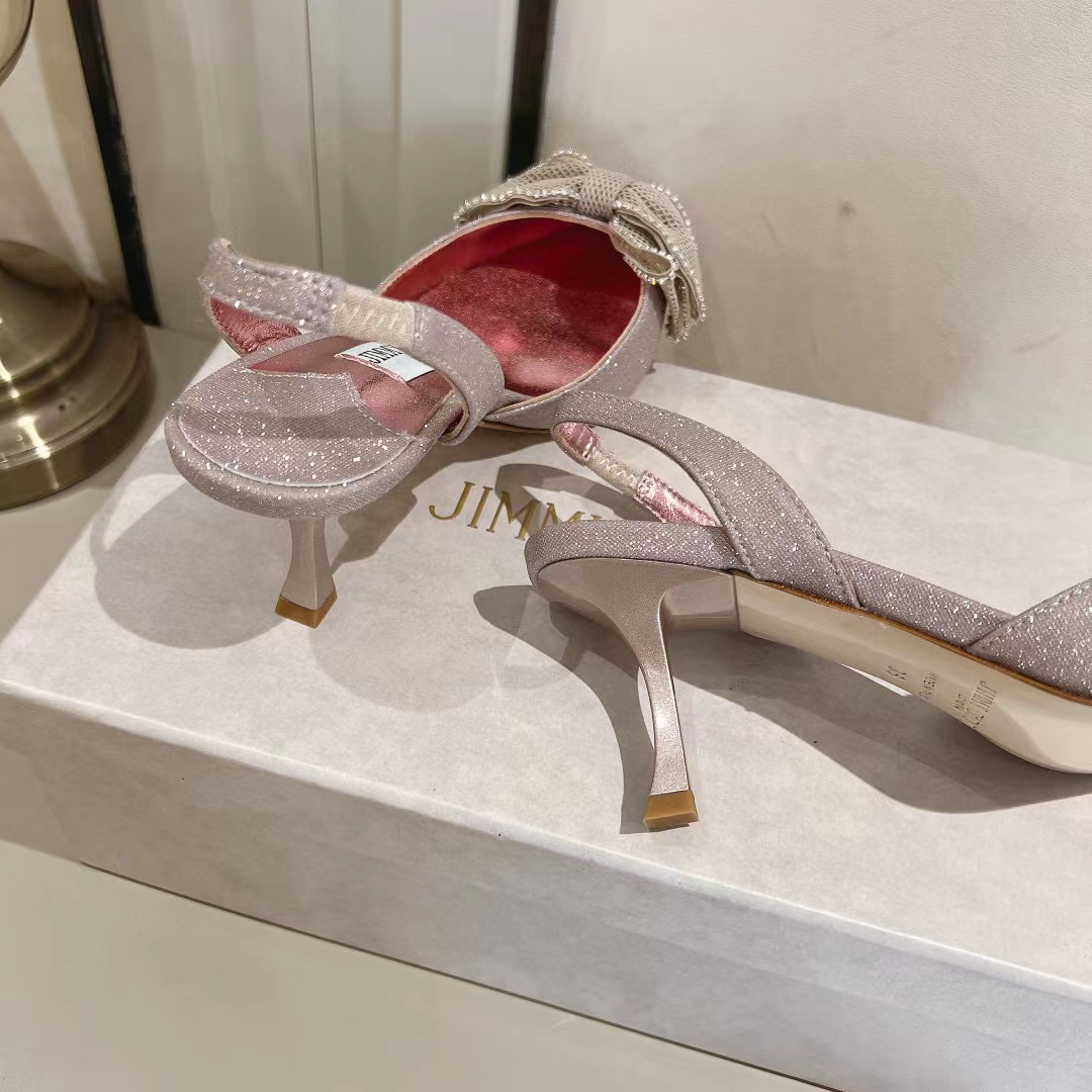 jimmycho0 高品質ボウハイヒールサンダル【50％割引+送料無料】